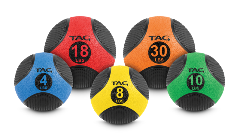 TAG Deluxe Medicine Ball Set – 4–30 lb
