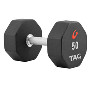 TAG 8-Sided Urethane Dumbbell Set – 5–50 lb