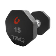TAG 8-Sided Urethane Dumbbell Set – 5–50 lb
